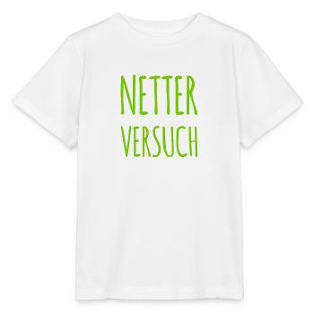netter Versuch - Stanley/Stella Kinder T-Shirt MINI CREATOR  - Weiß - Vorne - Maike (125cm)