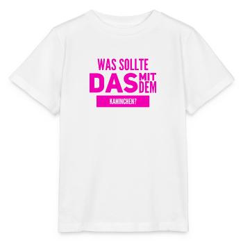 das Rätsel mit dem Kaninchen - Stanley/Stella Kinder T-Shirt MINI CREATOR  - Weiß - Vorne - Maike (125cm)