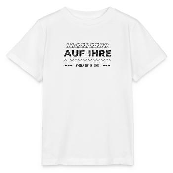 sie müssen die Verantwortung übernehmen - Stanley/Stella Kinder T-Shirt MINI CREATOR  - Weiß - Vorne - Maike (125cm)