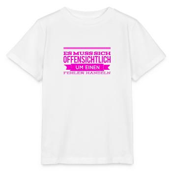 augenscheinlich ein Fehler - Stanley/Stella Kinder T-Shirt MINI CREATOR  - Weiß - Vorne - Maike (125cm)