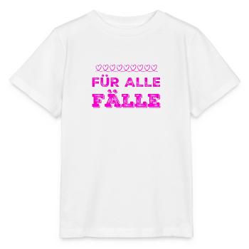 ich habe einen Plan B - Stanley/Stella Kinder T-Shirt MINI CREATOR  - Weiß - Vorne - Maike (125cm)