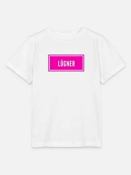 so sieht ein Lügner aus - Stanley/Stella Kinder T-Shirt MINI CREATOR - Weiß
