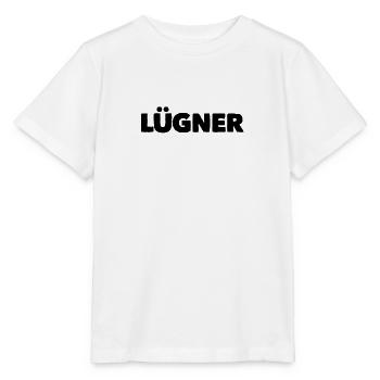 vor dir steht ein Lügner - Stanley/Stella Kinder T-Shirt MINI CREATOR  - Weiß - Vorne - Maike (125cm)