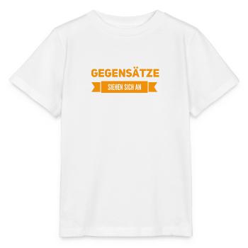 Gegensätze sind das Salz in der Supper - Stanley/Stella Kinder T-Shirt MINI CREATOR  - Weiß - Vorne - Maike (125cm)