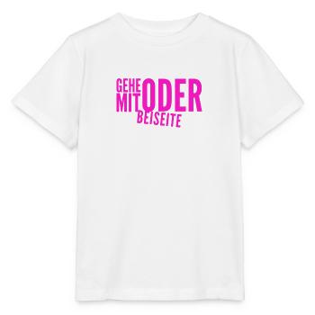 kommst du mit oder nicht? - Stanley/Stella Kinder T-Shirt MINI CREATOR  - Weiß - Vorne - Maike (125cm)