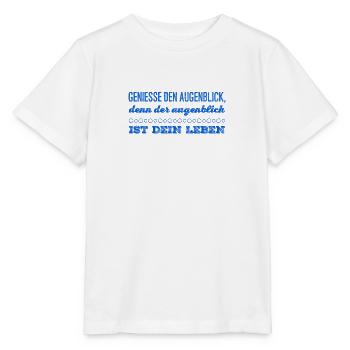 genieße die Gegenwart - Stanley/Stella Kinder T-Shirt MINI CREATOR  - Weiß - Vorne - Maike (125cm)