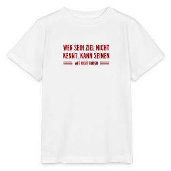 kenne dein Ziel - Stanley/Stella Kinder T-Shirt MINI CREATOR  - Weiß - Vorne - Maike (125cm)