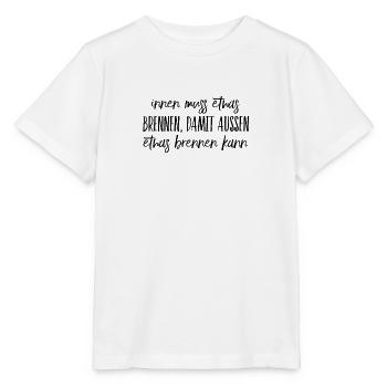 inneres Feuer - Stanley/Stella Kinder T-Shirt MINI CREATOR  - Weiß - Vorne - Maike (125cm)
