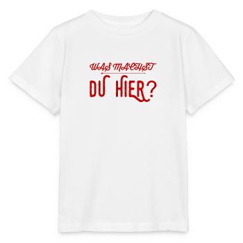 warum bist du hier? - Stanley/Stella Kinder T-Shirt MINI CREATOR  - Weiß - Vorne - Maike (125cm)