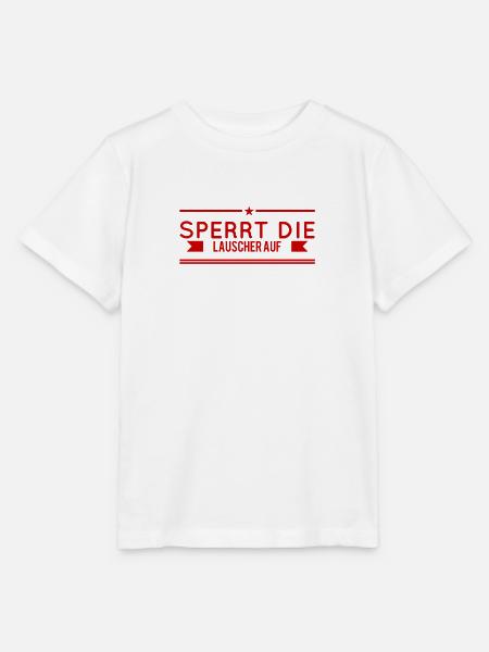 hört mir zu - Stanley/Stella Kinder T-Shirt MINI CREATOR  - Weiß