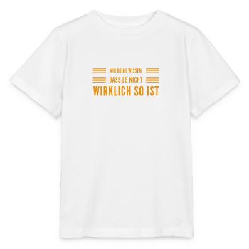 wir beide wissen es - Stanley/Stella Kinder T-Shirt MINI CREATOR  - Weiß - Vorne - Maike (125cm)