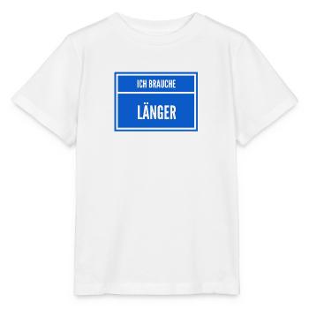 ich bin nicht der schnellste - Stanley/Stella Kinder T-Shirt MINI CREATOR  - Weiß - Vorne - Maike (125cm)