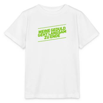 geduldig war gestern - Stanley/Stella Kinder T-Shirt MINI CREATOR  - Weiß - Vorne - Maike (125cm)