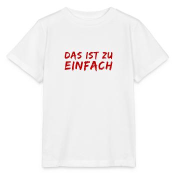 wie einfach - Stanley/Stella Kinder T-Shirt MINI CREATOR  - Weiß - Vorne - Maike (125cm)