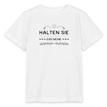 halten Sie bitte die Klappe - Stanley/Stella Kinder T-Shirt MINI CREATOR  - Weiß - Vorne - Maike (125cm)