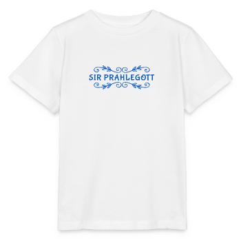 ich bin Sir Prahlegott - Stanley/Stella Kinder T-Shirt MINI CREATOR  - Weiß - Vorne - Maike (125cm)
