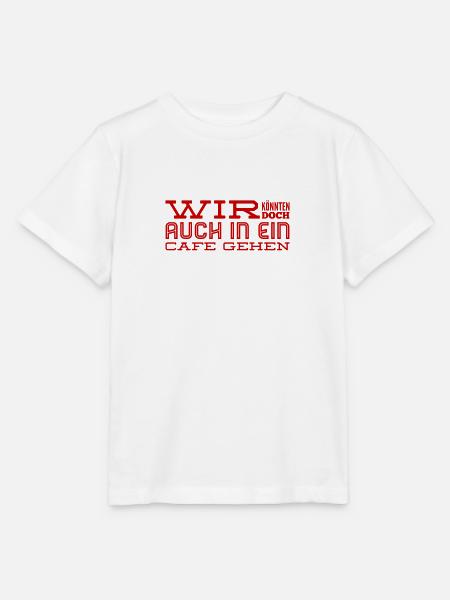 Kaffee trinken gehen - Stanley/Stella Kinder T-Shirt MINI CREATOR - Weiß