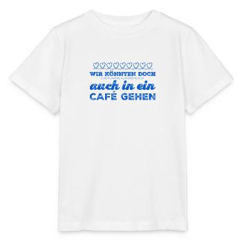 ab ins Cafe - Stanley/Stella Kinder T-Shirt MINI CREATOR  - Weiß - Vorne - Maike (125cm)