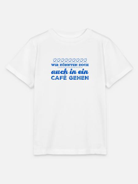 ab ins Cafe - Stanley/Stella Kinder T-Shirt MINI CREATOR  - Weiß