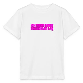 in mieser Stimmung - Stanley/Stella Kinder T-Shirt MINI CREATOR  - Weiß - Vorne - Maike (125cm)