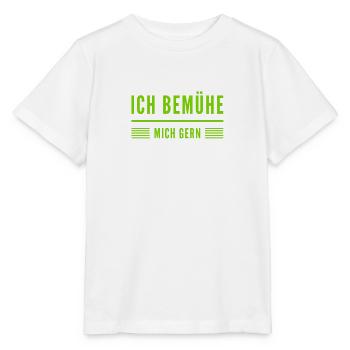 ich strenge mich richtig an - Stanley/Stella Kinder T-Shirt MINI CREATOR  - Weiß - Vorne - Maike (125cm)