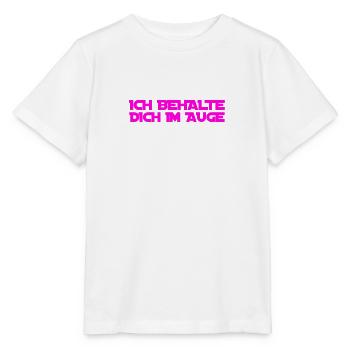 du stehst unter Beobachtung - Stanley/Stella Kinder T-Shirt MINI CREATOR  - Weiß - Vorne - Maike (125cm)