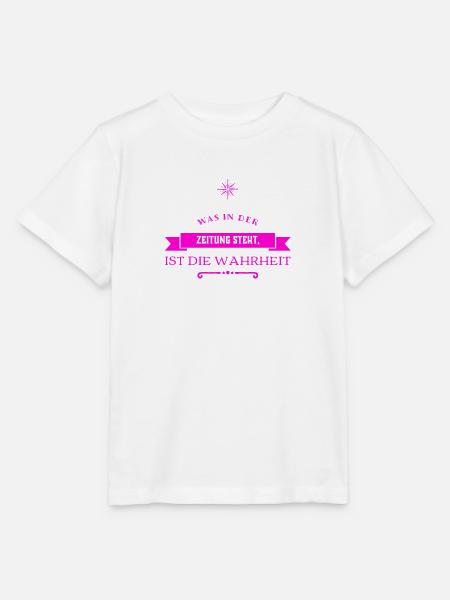 ich mag Zeitungen - Stanley/Stella Kinder T-Shirt MINI CREATOR - Weiß