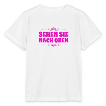 der Blick in die Höhe - Stanley/Stella Kinder T-Shirt MINI CREATOR  - Weiß - Vorne - Maike (125cm)
