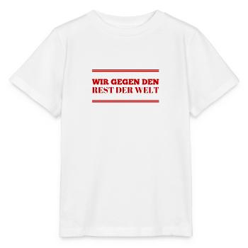 wir gegen den Rest der Welt - Stanley/Stella Kinder T-Shirt MINI CREATOR  - Weiß - Vorne - Maike (125cm)
