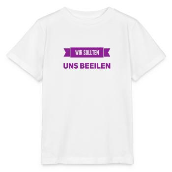 ich mache schnell - Stanley/Stella Kinder T-Shirt MINI CREATOR  - Weiß - Vorne - Maike (125cm)