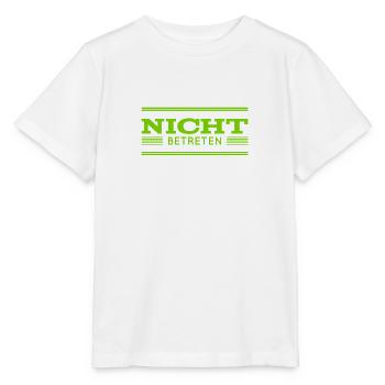 betreten ist nicht erlaubt - Stanley/Stella Kinder T-Shirt MINI CREATOR  - Weiß - Vorne - Maike (125cm)