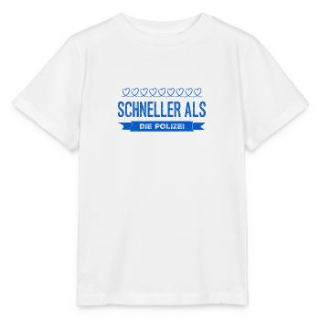 die Polizei ist zu langsam - Stanley/Stella Kinder T-Shirt MINI CREATOR  - Weiß - Vorne - Maike (125cm)