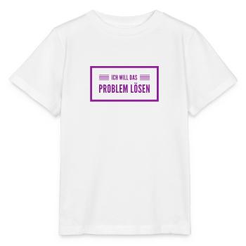 ich will Probleme lösen - Stanley/Stella Kinder T-Shirt MINI CREATOR  - Weiß - Vorne - Maike (125cm)