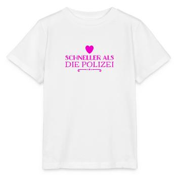 ich bin schnell - Stanley/Stella Kinder T-Shirt MINI CREATOR  - Weiß - Vorne - Maike (125cm)