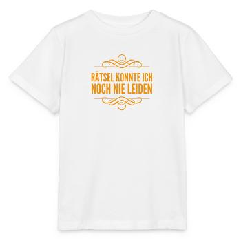 ich mag keine Rätsel - Stanley/Stella Kinder T-Shirt MINI CREATOR  - Weiß - Vorne - Maike (125cm)