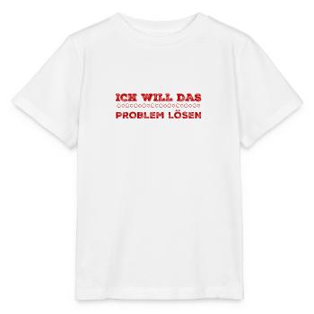 das Problem kann kommen - Stanley/Stella Kinder T-Shirt MINI CREATOR  - Weiß - Vorne - Maike (125cm)
