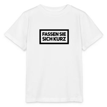 fassen sie sich kurz - Stanley/Stella Kinder T-Shirt MINI CREATOR  - Weiß - Vorne - Maike (125cm)