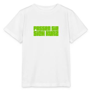 bitte kurz fassen - Stanley/Stella Kinder T-Shirt MINI CREATOR  - Weiß - Vorne - Maike (125cm)
