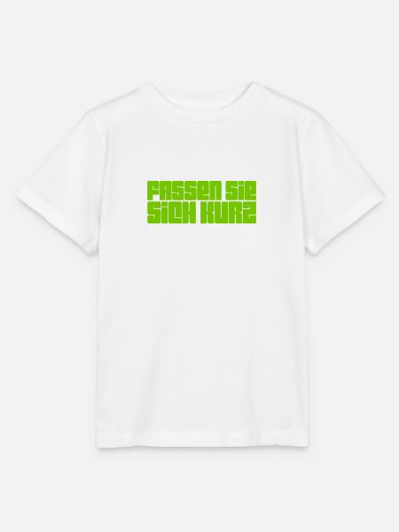 bitte kurz fassen - Stanley/Stella Kinder T-Shirt MINI CREATOR - Weiß