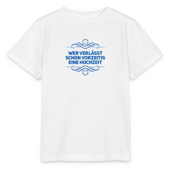 wer verlässt schon eine Hochzeit - Stanley/Stella Kinder T-Shirt MINI CREATOR  - Weiß - Vorne - Maike (125cm)