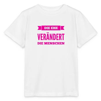 die Ehe verändert dich - Stanley/Stella Kinder T-Shirt MINI CREATOR  - Weiß - Vorne - Maike (125cm)