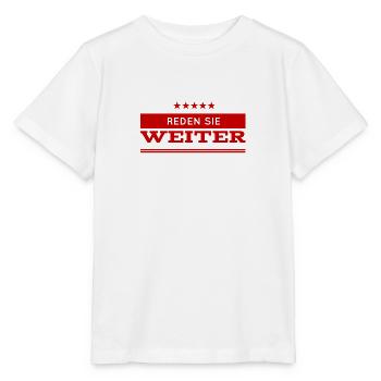 was sie sagen ist interessant - Stanley/Stella Kinder T-Shirt MINI CREATOR  - Weiß - Vorne - Maike (125cm)