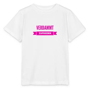 verdammt zufrieden - Stanley/Stella Kinder T-Shirt MINI CREATOR  - Weiß - Vorne - Maike (125cm)