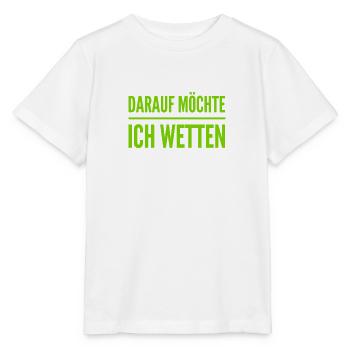 wetten wir? - Stanley/Stella Kinder T-Shirt MINI CREATOR  - Weiß - Vorne - Maike (125cm)