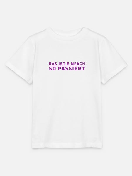das war nicht mein Plan - Stanley/Stella Kinder T-Shirt MINI CREATOR - Weiß
