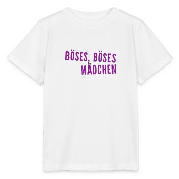 Böses Mädchen - Stanley/Stella Kinder T-Shirt MINI CREATOR  - Weiß - Vorne - Maike (125cm)