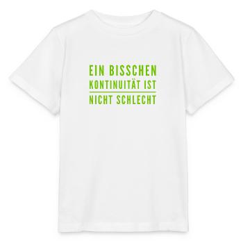 Kontinuität ist wunderbar - Stanley/Stella Kinder T-Shirt MINI CREATOR  - Weiß - Vorne - Maike (125cm)