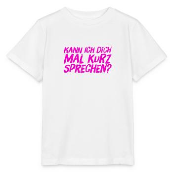 bereit für ein Gespräch - Stanley/Stella Kinder T-Shirt MINI CREATOR  - Weiß - Vorne - Maike (125cm)