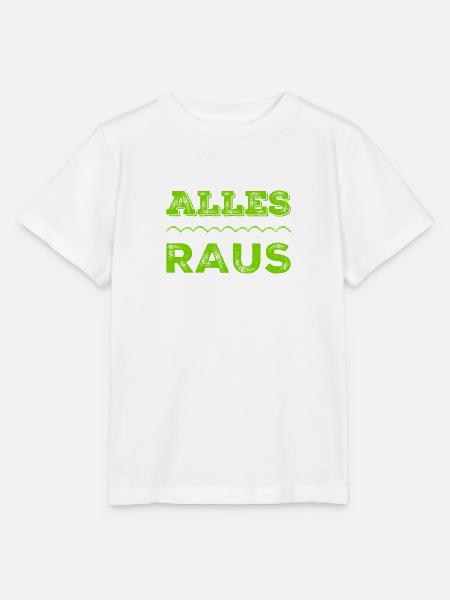 alle müssen raus - Stanley/Stella Kinder T-Shirt MINI CREATOR  - Weiß
