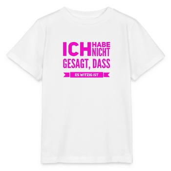 ich kann nicht lachen - Stanley/Stella Kinder T-Shirt MINI CREATOR  - Weiß - Vorne - Maike (125cm)